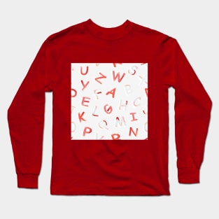 Alphabet letter pattern Long Sleeve T-Shirt